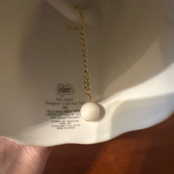 Vintage 1981 Holly Hobbie Porcelain Bell | Annual Designer Collection | Japan - Picture 4 of 6